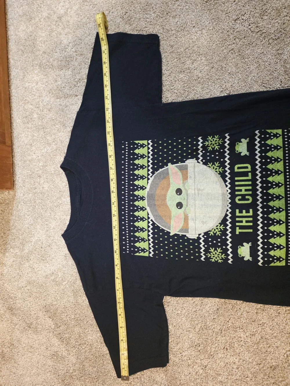 Kids 'The Child' Graphic Tee - Navy Green
